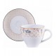 Xícara 100ml Café Solaris Em Porcelana Decorada Tramontina